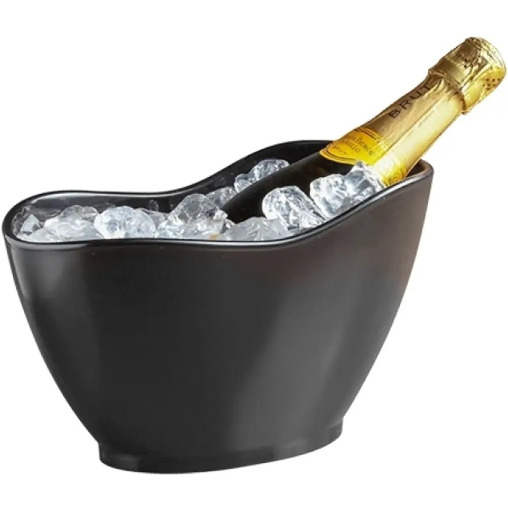 Emga Wijn-/champagnekoeler | Kunststof | Zwart | 270x140x165(h)mm