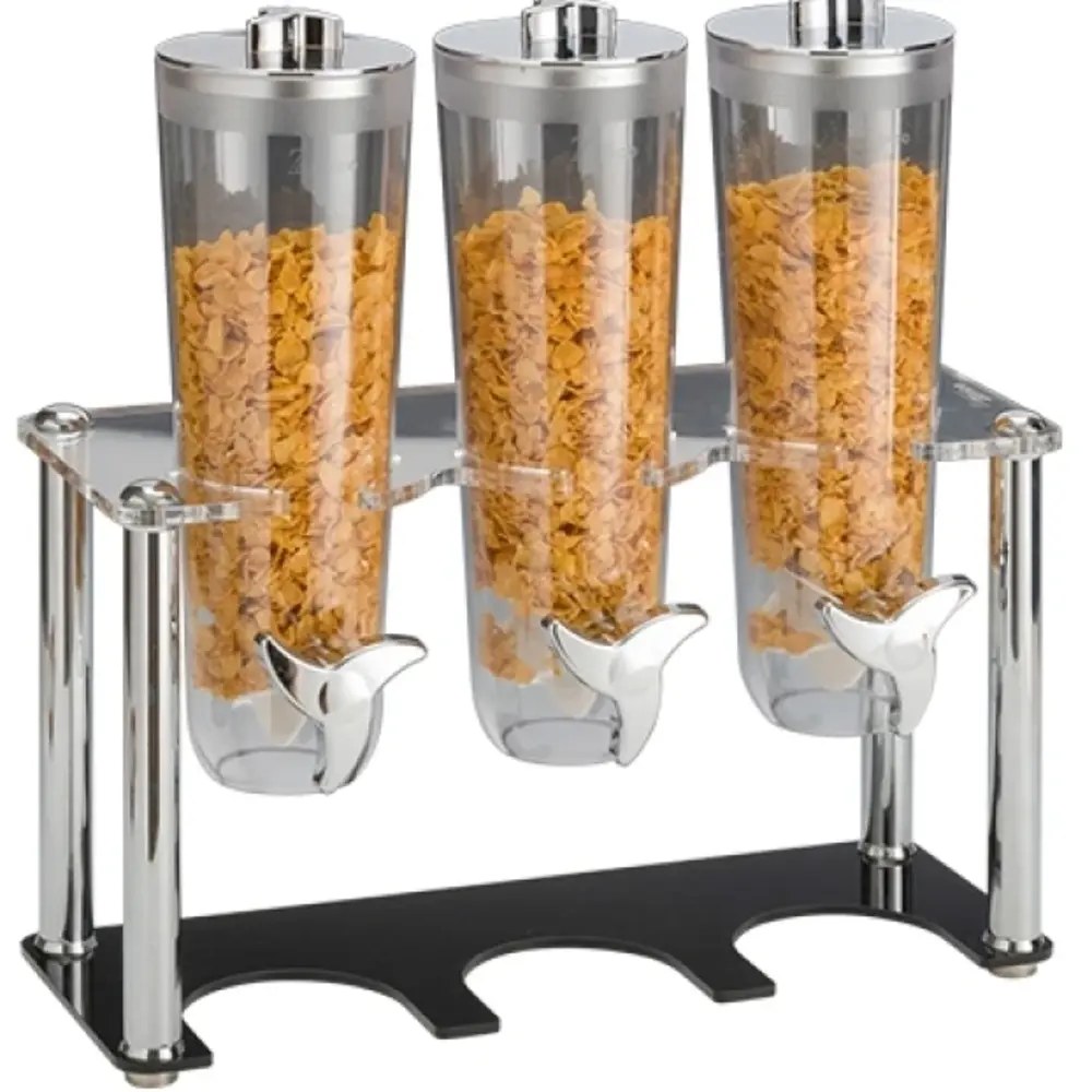 Emga Ontbijtgranendispenser | Kunststof | 3x 1.5l | 440x170x430(h)mm