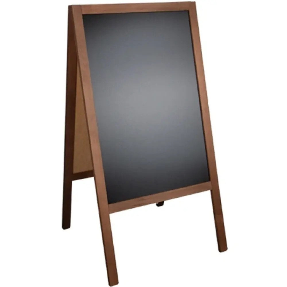 Emga Krijtstoepbord | Hout | Bruin | 610x630x1180(h)mm