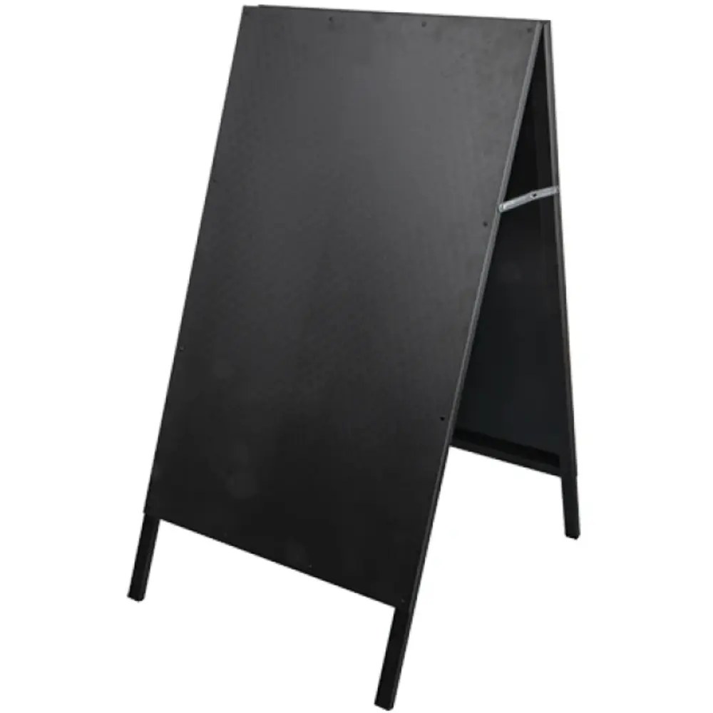 Emga Krijtstoepbord | Kunststof | Zwart | 620x800x1175(h)mm
