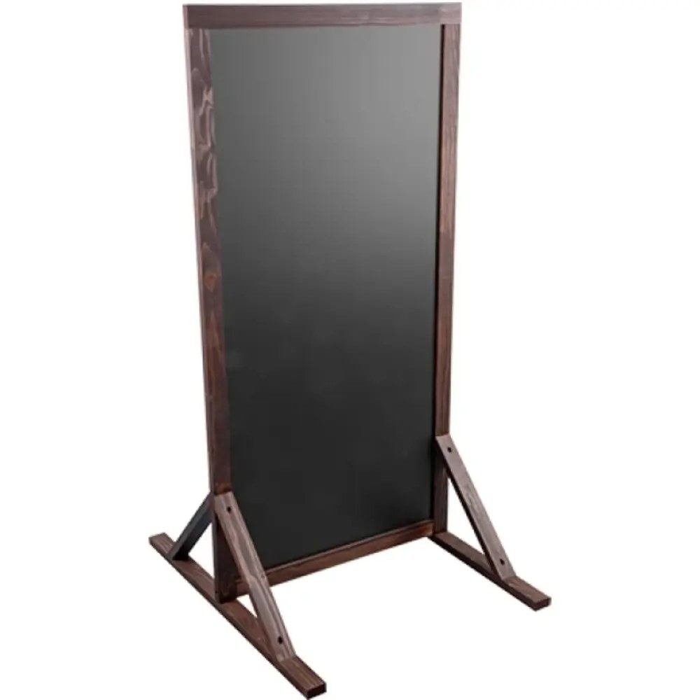 Emga Krijtstoepbord | Hout/kunstof | Bruin | 590x700x1180(h)mm