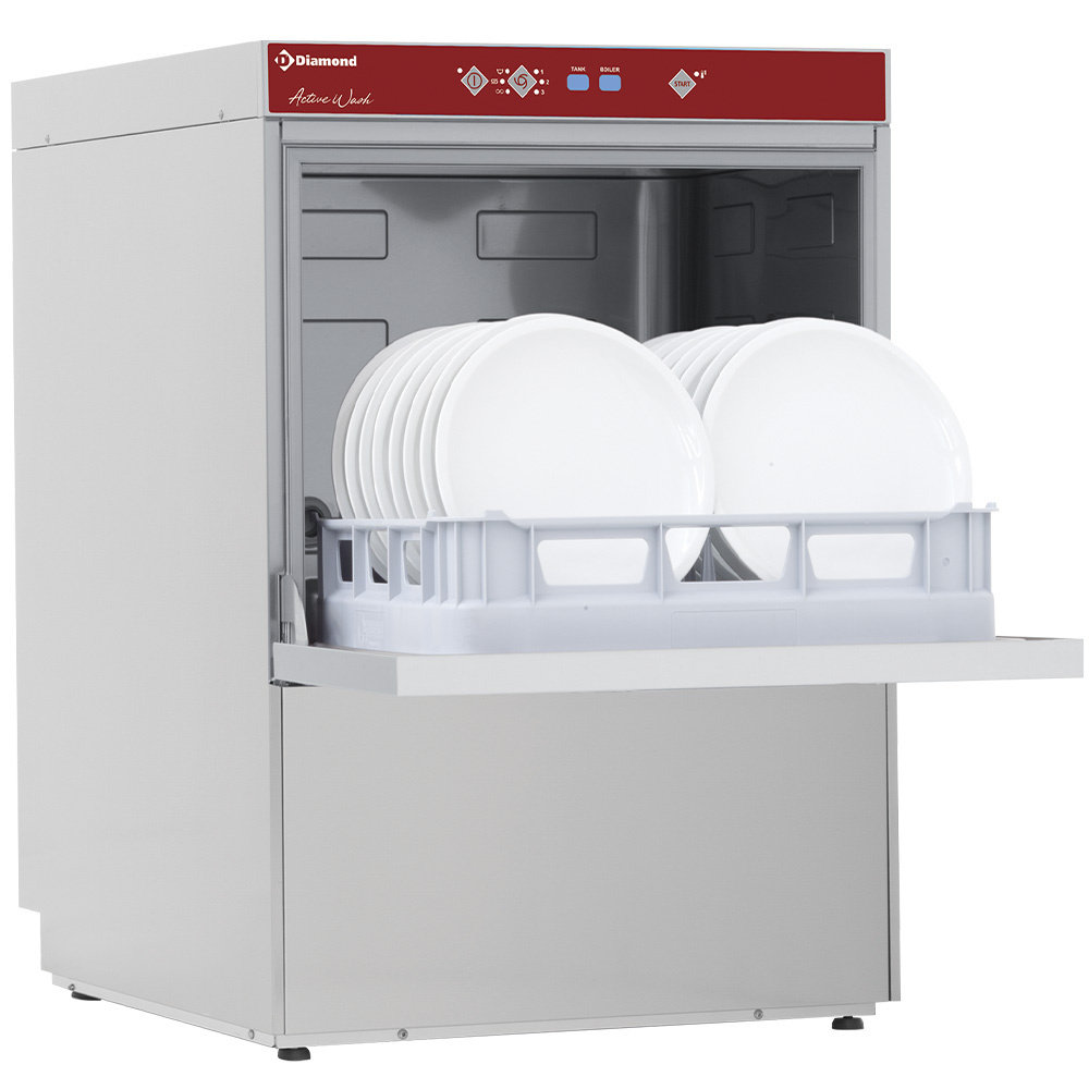 Diamond Horeca Vaatwasser | Mand 500x600 | Naglanspomp | 400v | 600x695x850(h)mm