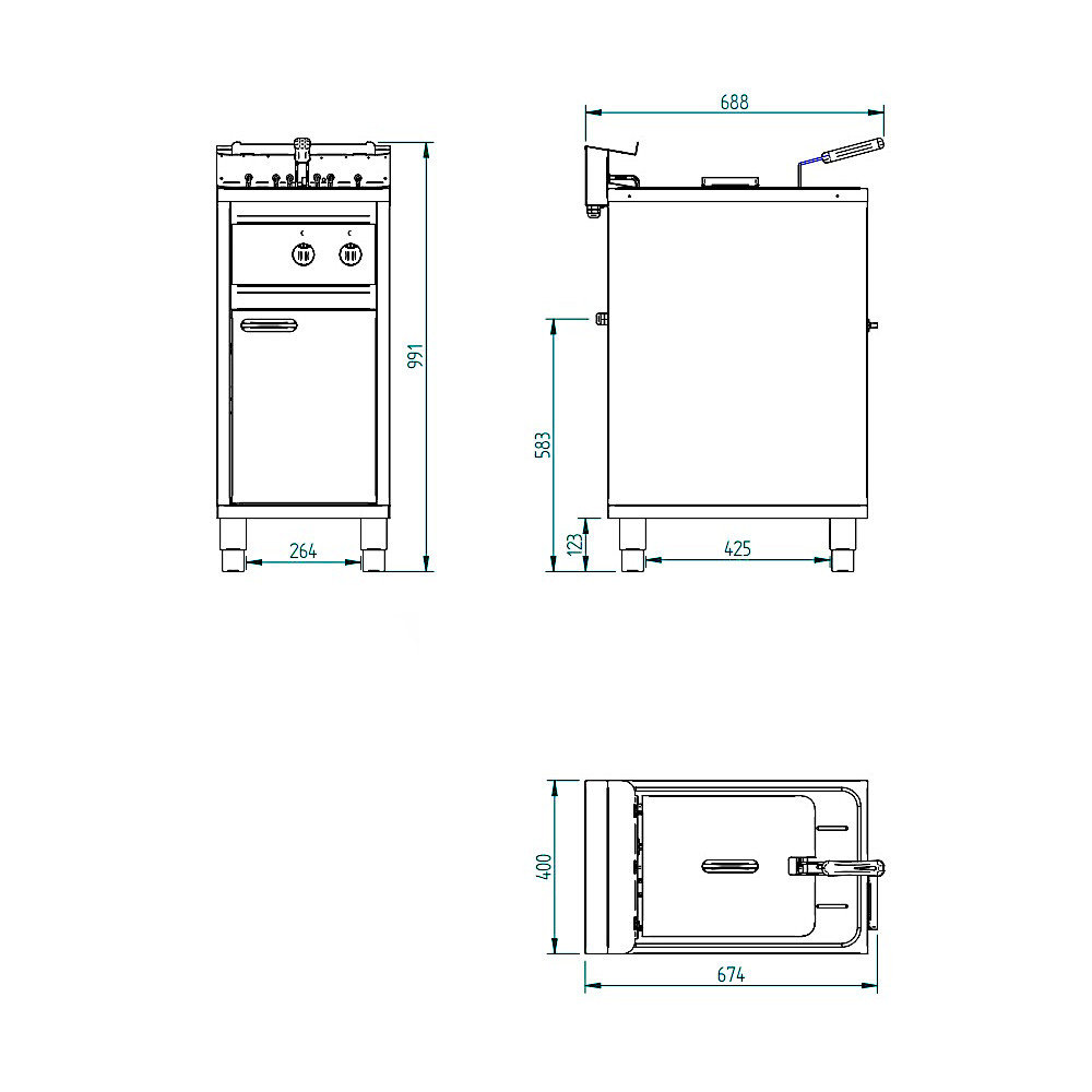 Diamond Wijnkoelvitrine | 216l (48x 75cl) | Aluminium | +4°c/+16°c | 860x530x938(h)mm