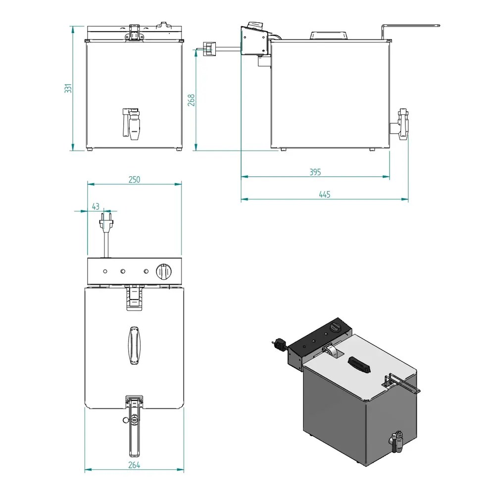 Diamond Salamander/toaster | Gas | 4 Standen | 800x590x590(h)mm