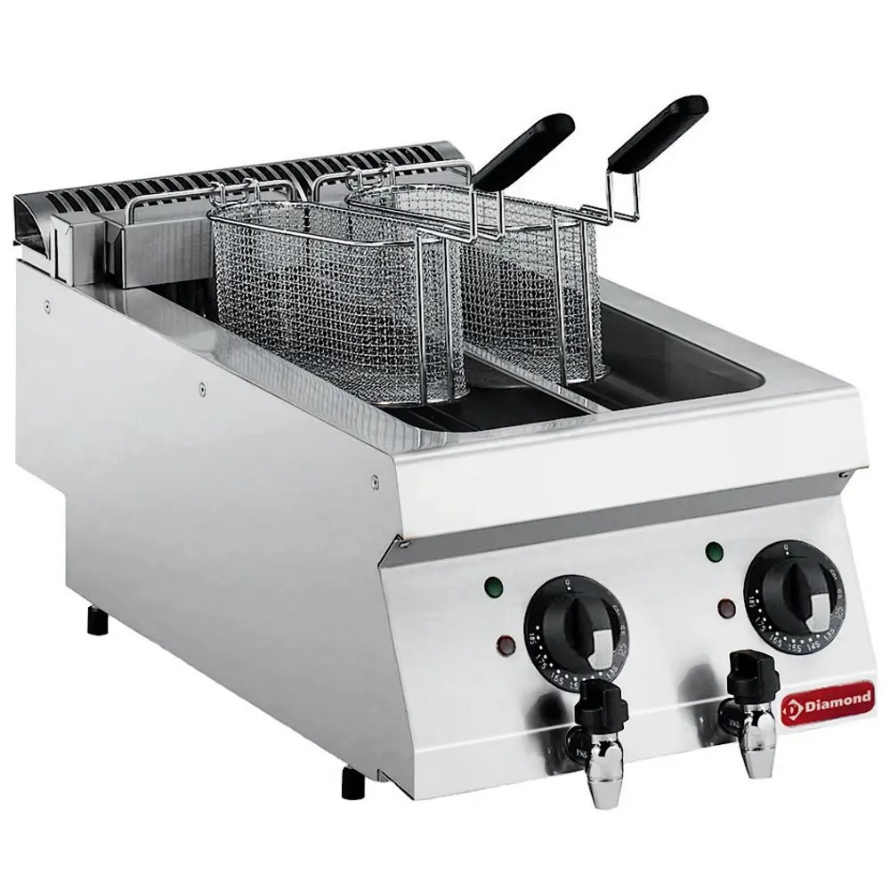 Diamond Frituurmandenset | Maxima 700+ | Elektrische Friteuses (5+5l) | Hele Manden | 2 Stuks