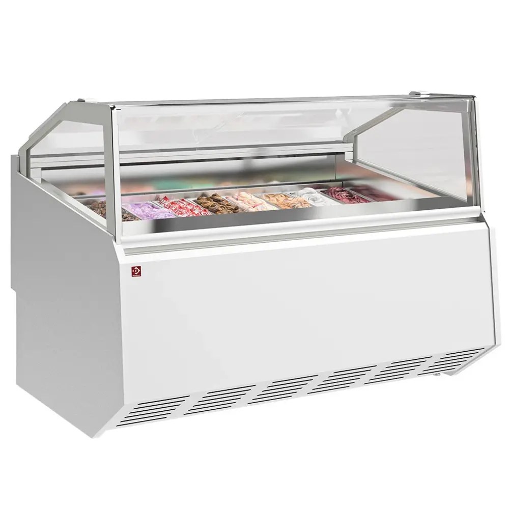 Diamond Wandvriezer | Como Line | Zwart | -15°c/-18°c | Statisch + Ventilator | Draaideuren | 1550x898x2040(h)mm