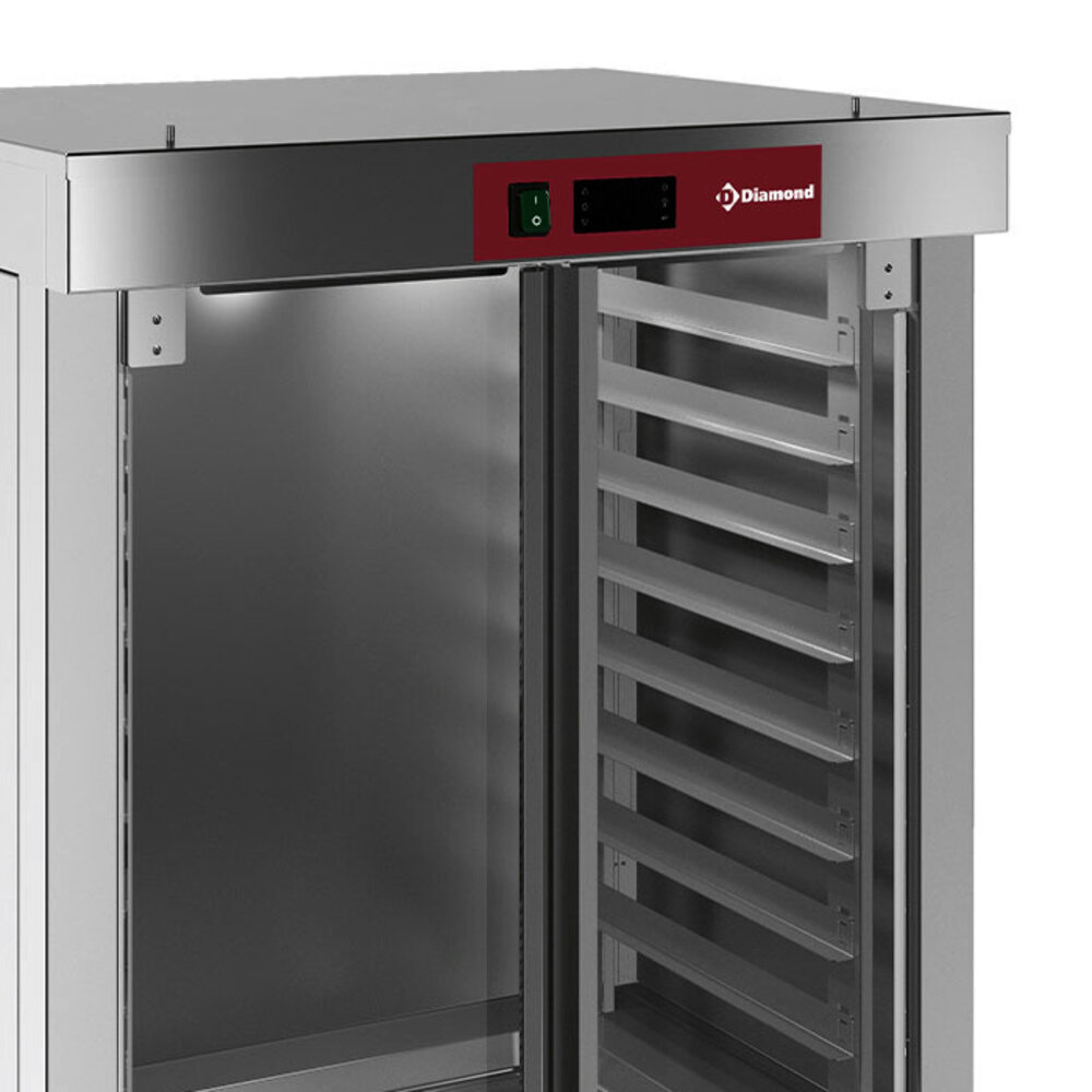 Diamond Rijskast | 8 Niveaus (en/gn) | 30°c/60°c | 2kw (230v) | 745x610x940(h)mm