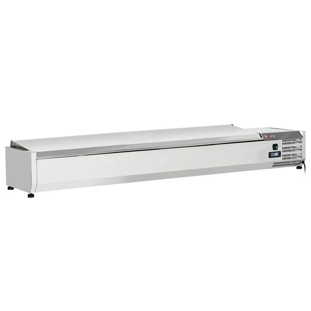 Diverso by Diamond Opzetkoelvitrine | 8x 1/4 GN | +2°c/+8°c | 1800x335x440(h)mm