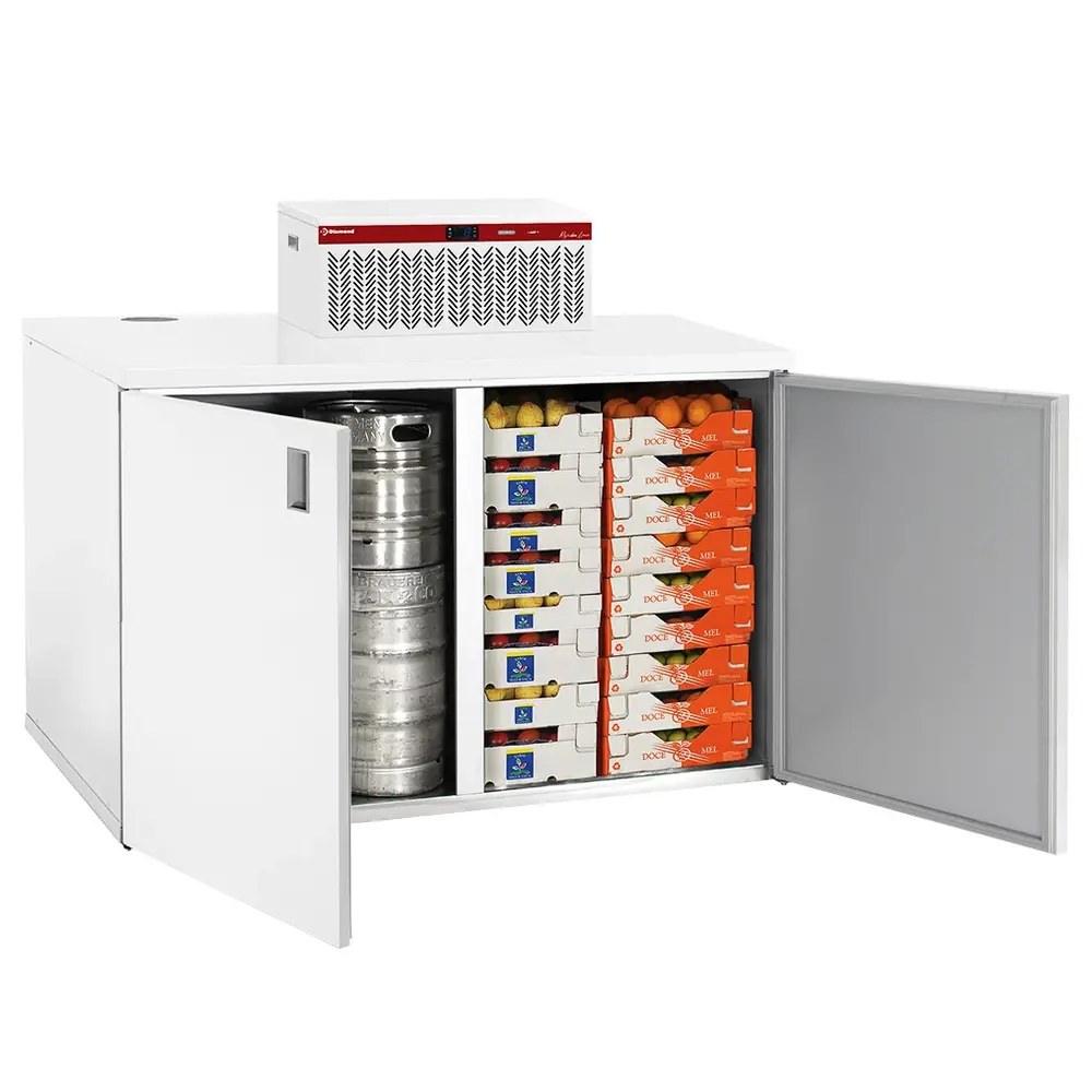 Diamond Mini-koelcel | Refribox | Incl. Motor | 1.33m³ | +2°c/+8°c | Isolatie 40mm | 230v | 935x995x1842/2240(h)mm