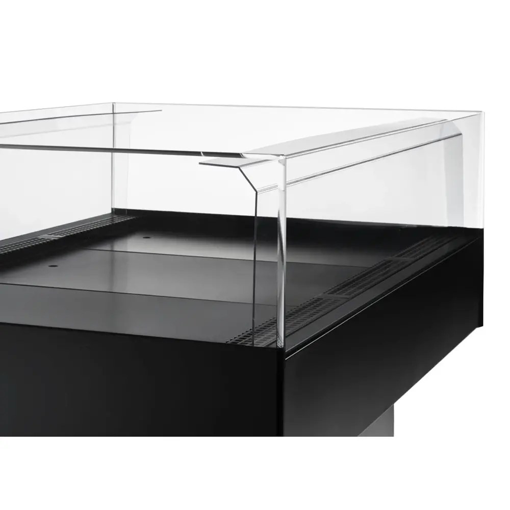 Diamond Koeleiland | Zwart/grijs | +2°c/+6°c | Geforceerd | Intern Nachtgordijn | 1290x960x940(h)mm