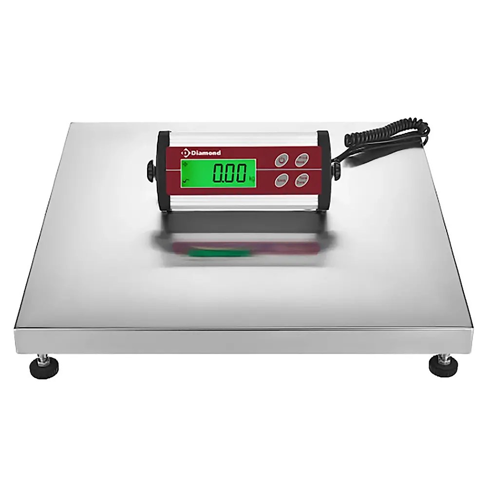 Diamond Platformweegschaal | Libra Line | Rvs/kunststof | Max. 150kg | 50g Nauwkeurig | Draadloos | Waterdicht | 500x500x50(h)mm