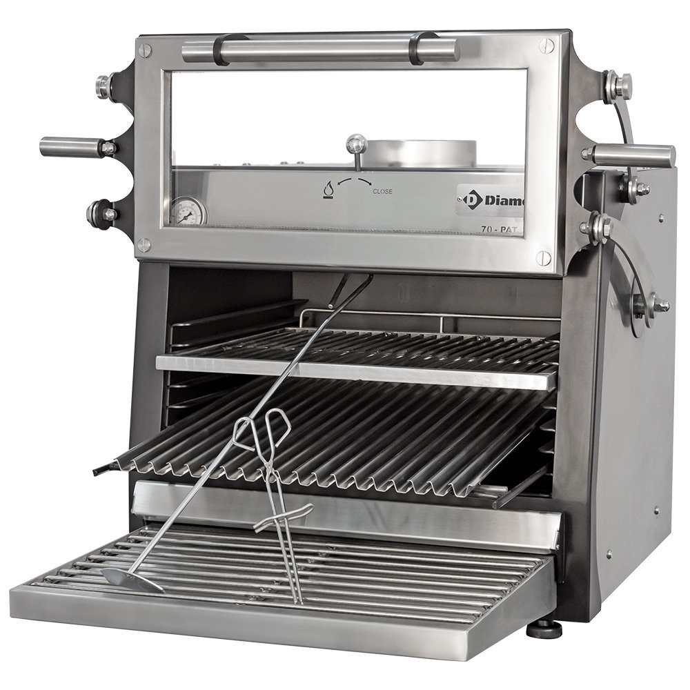 Diamond Houtskooloven | 180°c/350°c | Productie 60kg/u | 706x613x690(h)mm