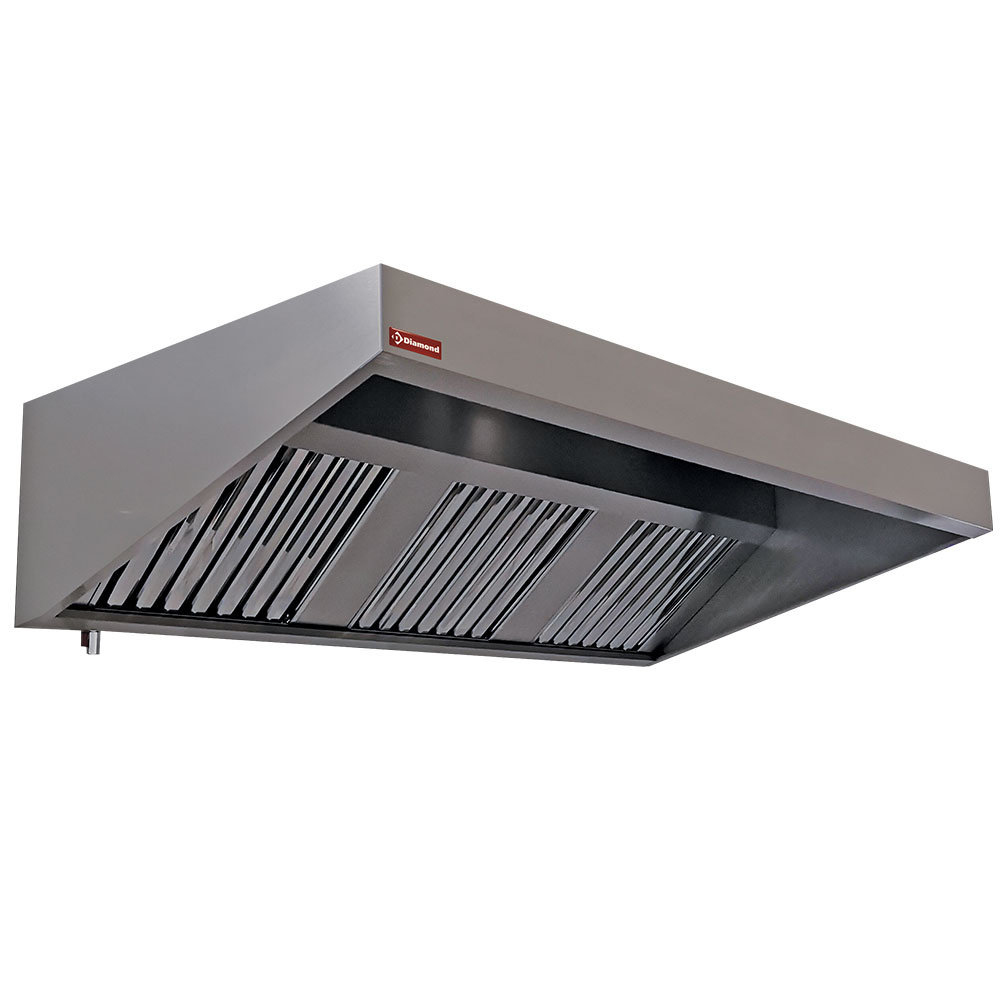 Diamond Muurdampkap | 400x500mm | 950m³/u | 1000x950x400(h)mm