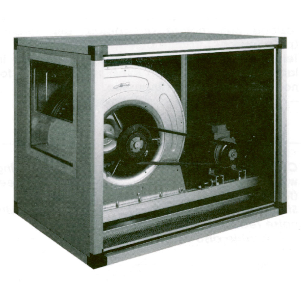 Diamond Centrifugale Ventilator | 6000 M3/u | Riemgedreven + 2 Snelheden | 1.5kw | 400v | 750x1000x750(h)mm