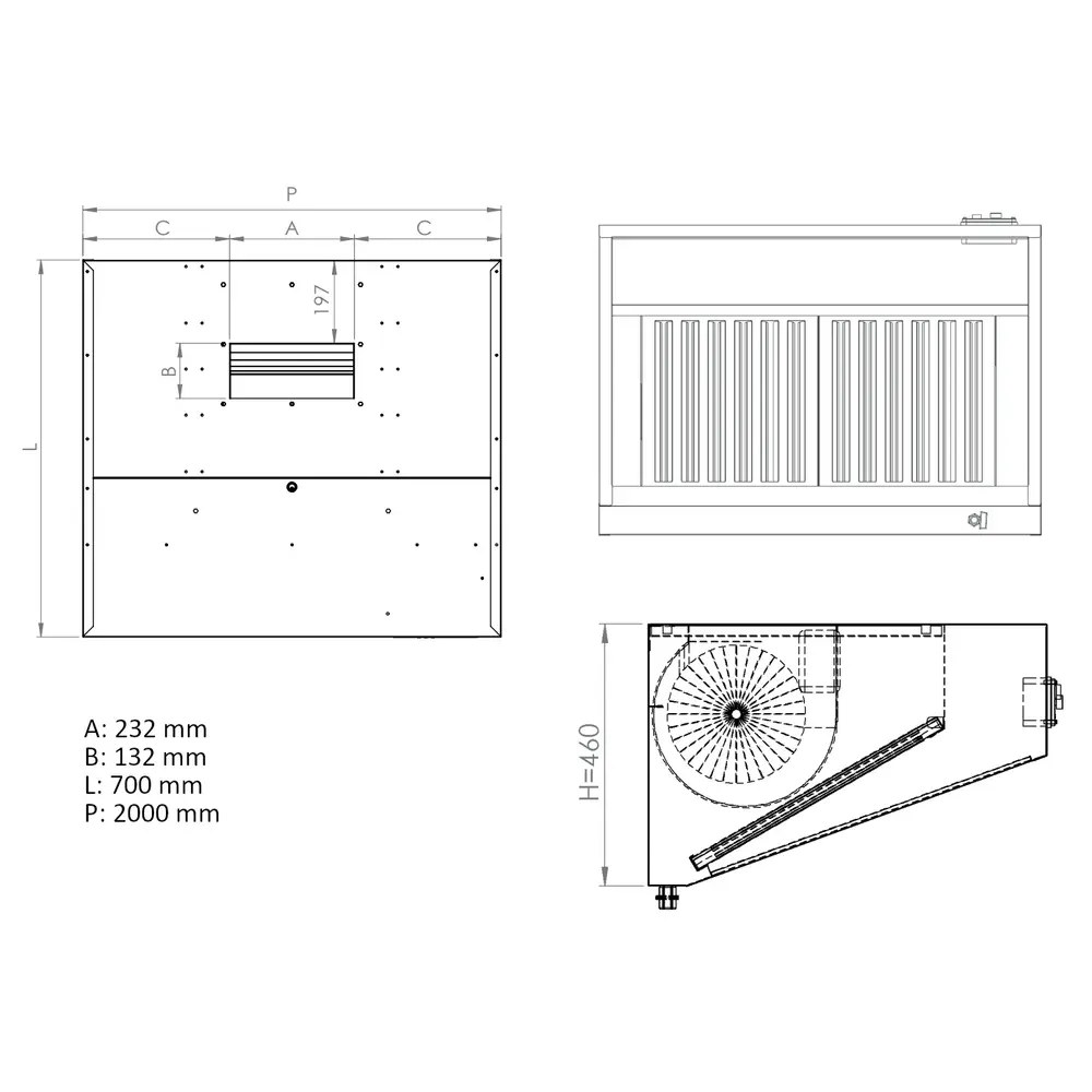 Diverso by Diamond Opzetkoelvitrine | 10x 1/4 GN | +2°c/+8°c | 2070x335x282(h)mm