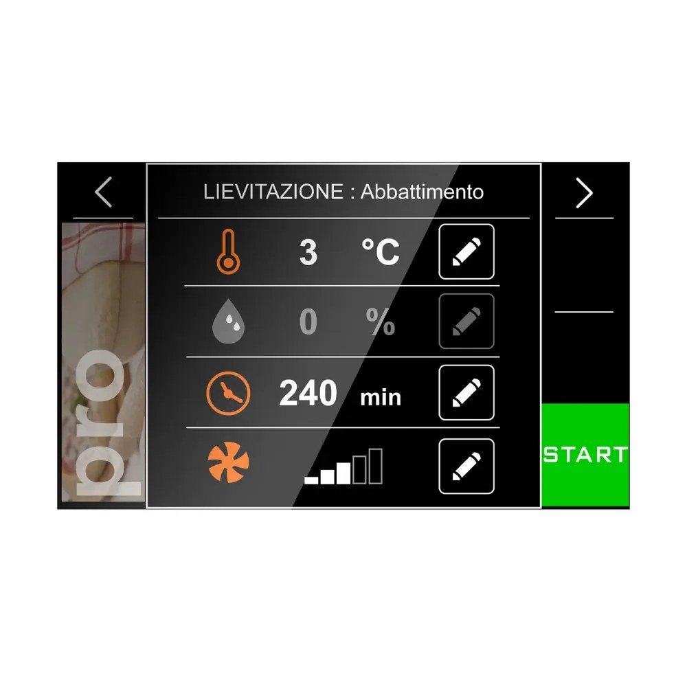 Diamond Schepijs-blastchiller | Gold Line | 6x 5L | 20kg Koelen / 12kg Vriezen | 0.85kw (230v) | Touchscreen | 784x800x900(h)mm