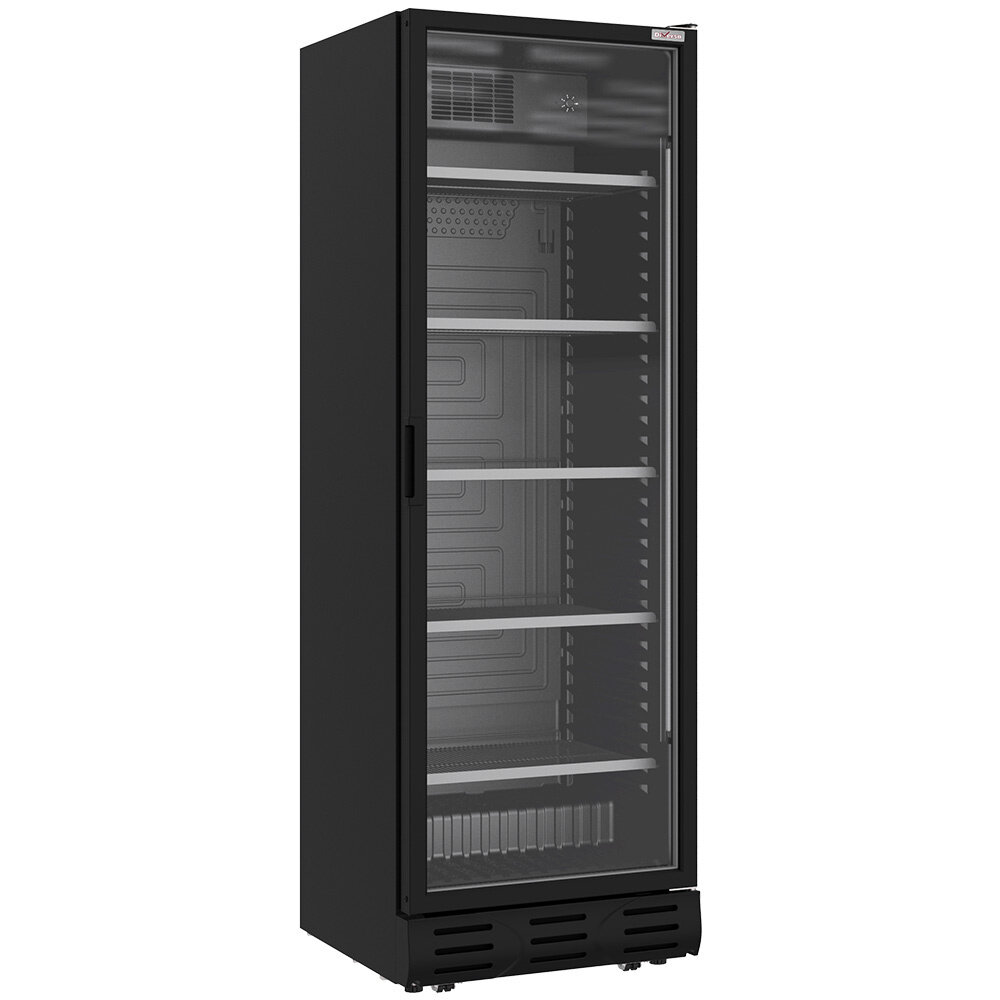 Diverso by Diamond Vrieskast | 382l | Zwart | -18°c/-24°c | Statisch + Ventilator | Wielen | 640x670x1875(h)mm
