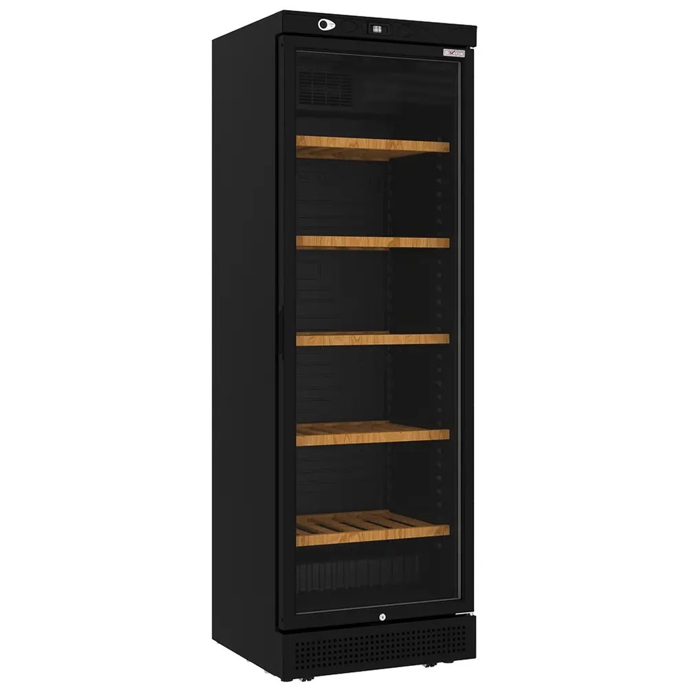 Diverso by Diamond Vrieskast | 382l | Zwart | -18°c/-24°c | Statisch + Ventilator | Wielen | 640x670x1875(h)mm