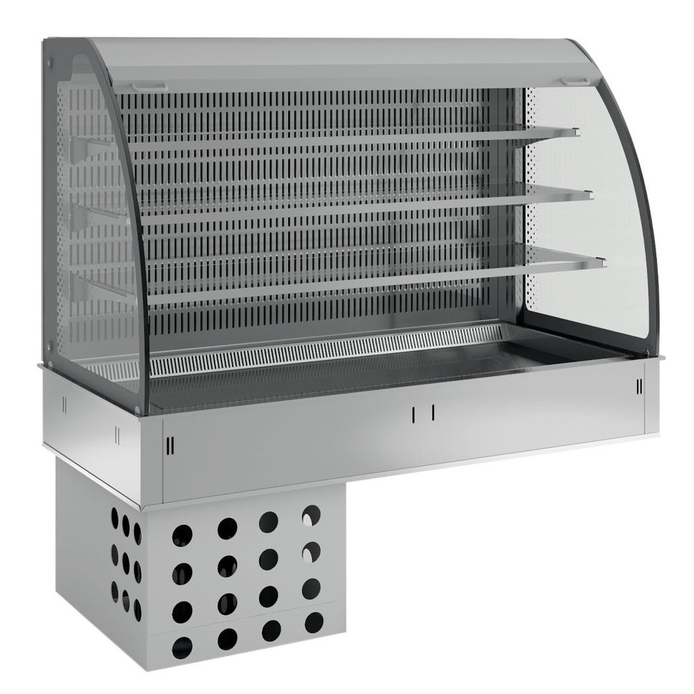 Diamond Drop-in Koelvitrine | Self-service (wandmodel) | -1°c/+7°c | Geventileerd | 0.9kw | 4 Schappen (1/1 Gn) | Intern Nachtgordijn | 1125x700x1580(h)mm