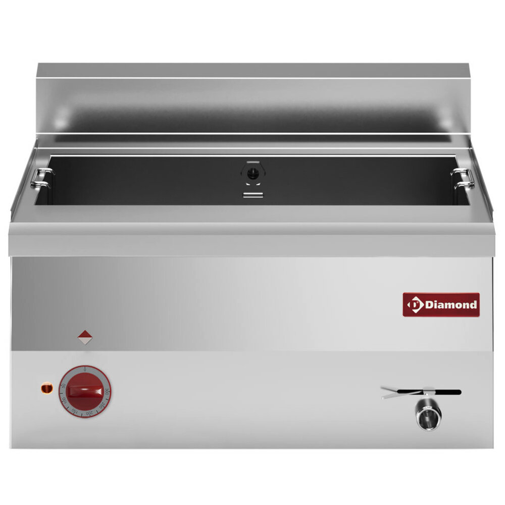 Diamond Pastakoker | Pro 600 | Elektrisch | 30l | 9kw (230v-3f) | Aftapkraan | 600x600x280/400(h)mm