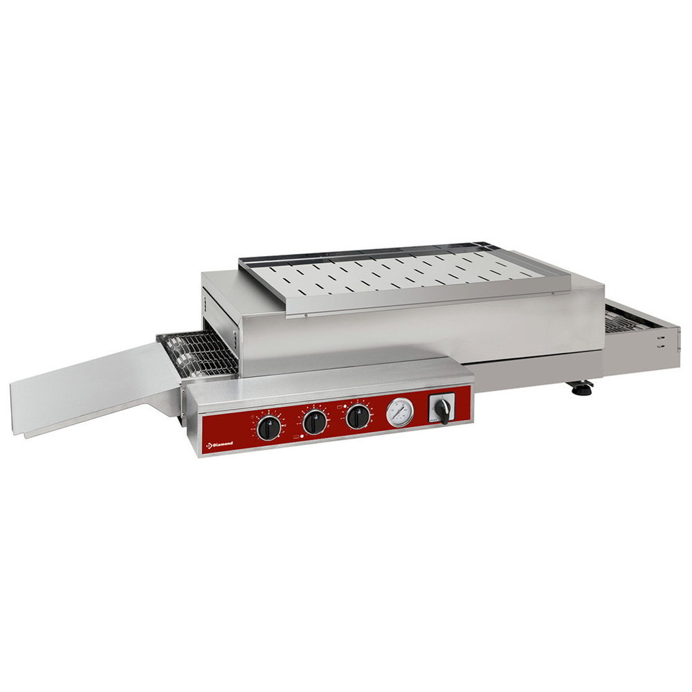 Diamond Tunneloven | Elektrisch 375 | 10/15 Pizza's/u | 6kw | 1210x600x260/320(h)mm