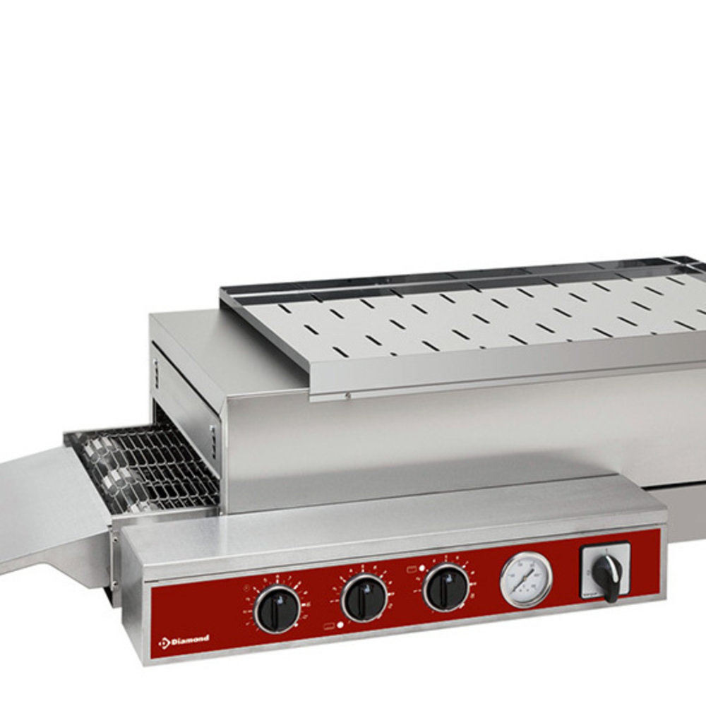 Diamond Tunneloven | Elektrisch 375 | 10/15 Pizza's/u | 6kw | 1210x600x260/320(h)mm