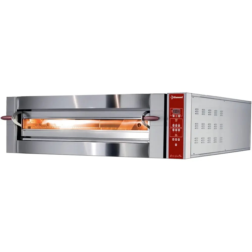 Diamond Pizzaoven | Elektrisch | 4x ø35cm | ≤400°c | 5.8kw (230v) | Stapelbaar | 1190x1100x440(h)mm