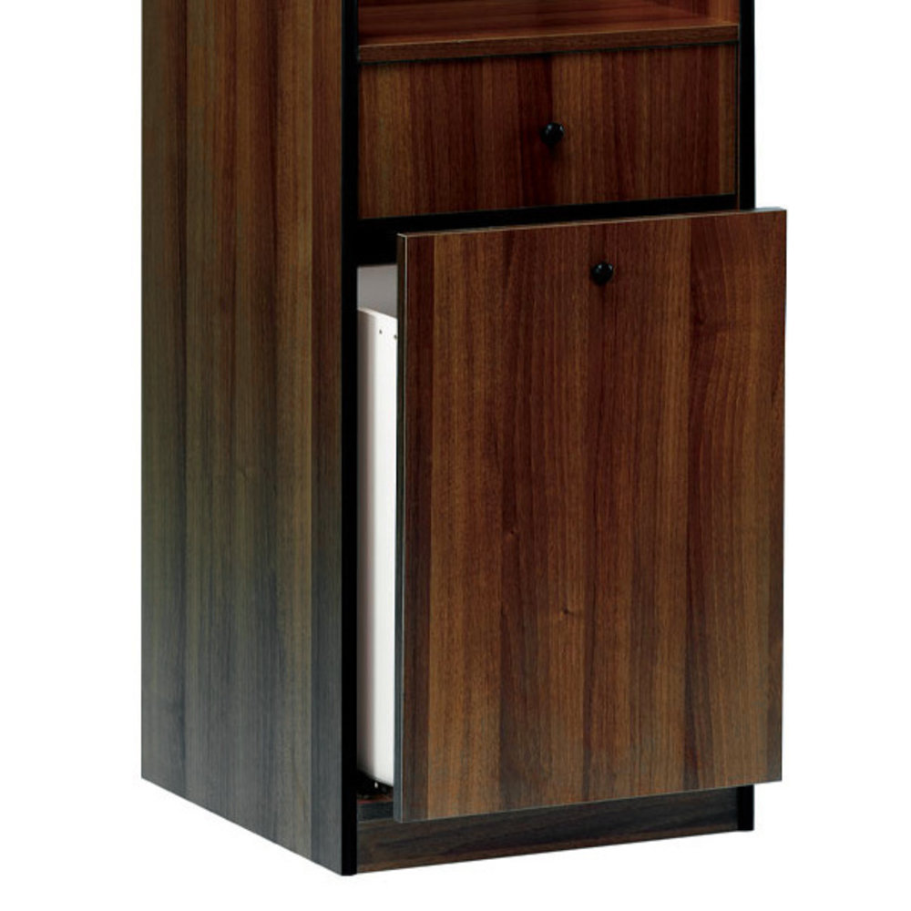 Diamond Dienstmeubel | Gemelamineerd Hout (wengé) | 2 Laden + 2 Planken | 480x480x1450(h)mm