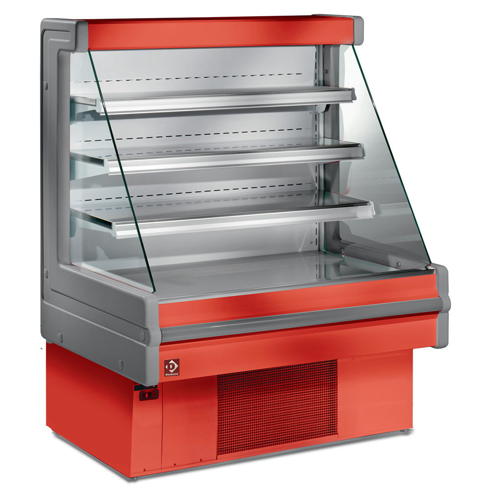 Diamond Wandkoeling | Mandy | Grijs | +4°c/+6°c | Geforceerd | 4 Schappen | 1.13kw | 1200x750x1290(h)mm