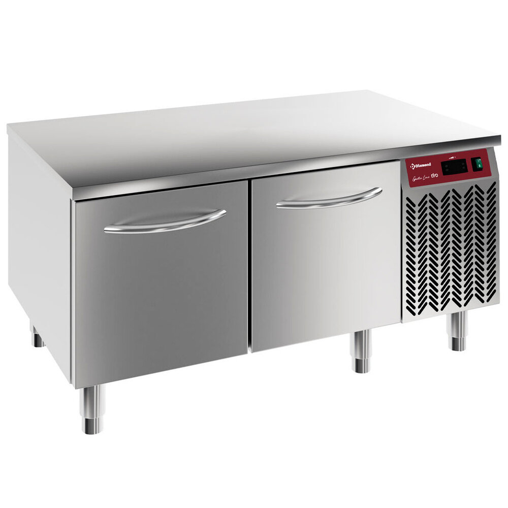Diamond Vrieswerkbank | Gastro Line | Laag Model | 240l | 2 Laden (1/1 Gn) | -15°c/-20°c | Geforceerd | 1200x700x570/610(h)mm