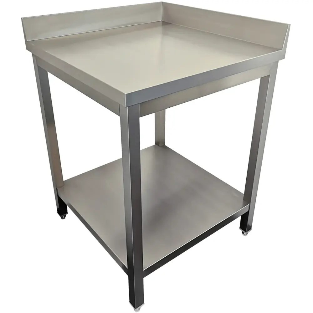 Diamond Werktafel | Rvs | Met Bodemschap | 600mm Diep | 880mm Hoog
