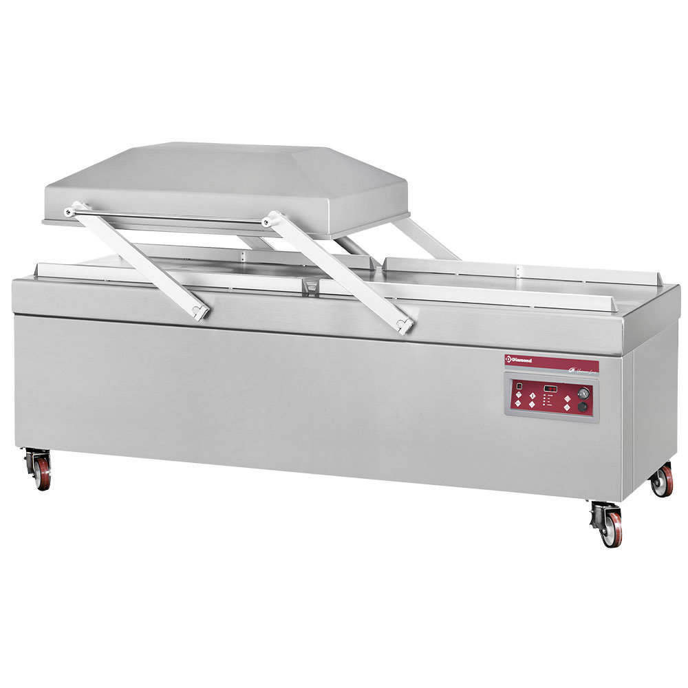 Diamond Wandkoeling | Rimini Line | Zwart | +1°c/+7°c | Statisch + Ventilator | Open | Intern Nachtgordijn | 1937x852x1500(h)mm