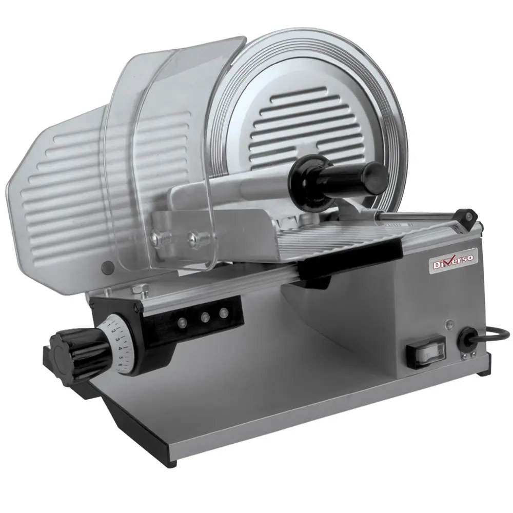 Diverso by Diamond Carpaccio-/kaassnijmachine | Mes ø275mm | Capaciteit 200x150mm | Snijdikte 0-15mm | 0.2kw (230v) | 580x470x370(h)mm