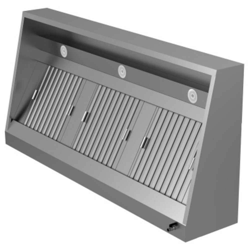 Unninox Afzuigkap Doosmodel | Rvs | 3500x950x400(h)mm