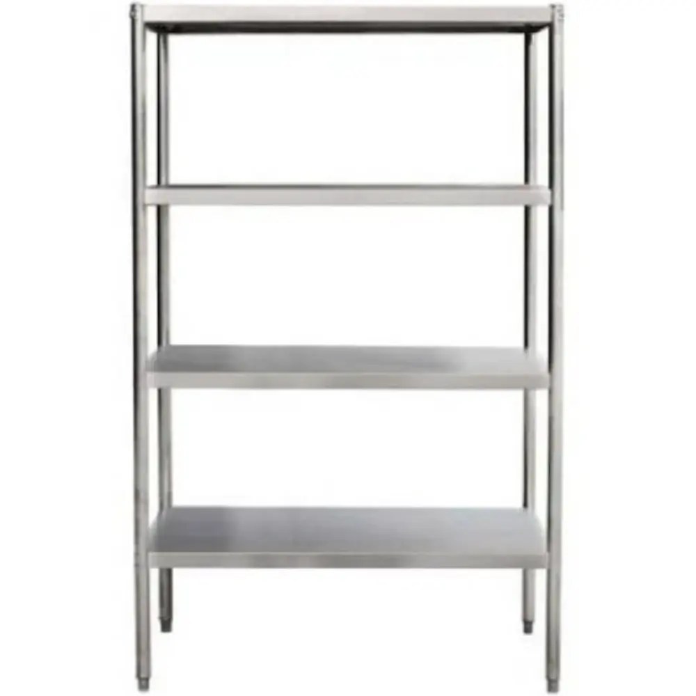 Unninox Opbergrek | Eco | Rvs | 4 Schappen (verstelbaar) | 1600x500x1800(h)mm