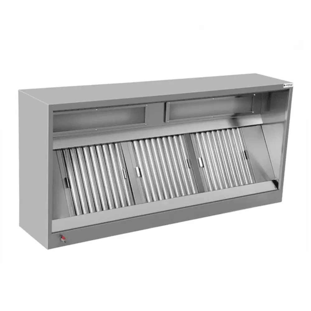 Unninox Afzuigkap | Premium | Doosmodel | Excl. Motor | Verlichting | 4000x1100x450(h)mm