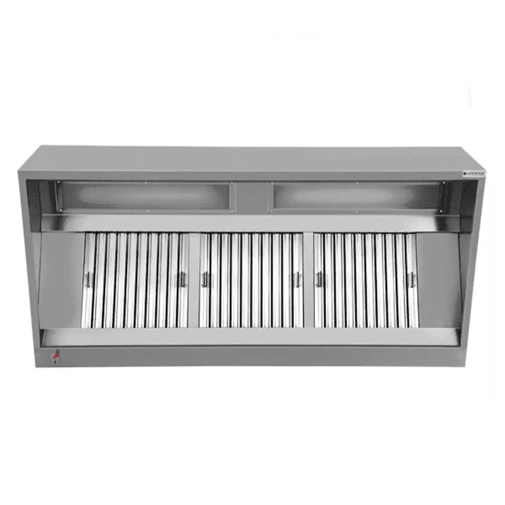 Unninox Afzuigkap | Premium | Doosmodel | Excl. Motor | Verlichting | 4000x1100x450(h)mm