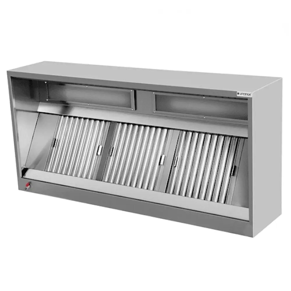 Unninox Afzuigkap | Premium | Doosmodel | Excl. Motor | Verlichting | 3500x1100x450(h)mm
