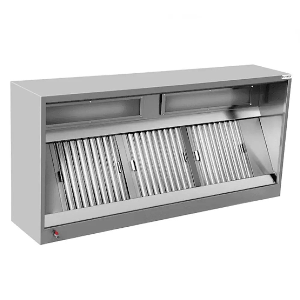 Unninox Afzuigkap | Premium | Doosmodel | Excl. Motor | Verlichting | 2000x1100x450(h)mm