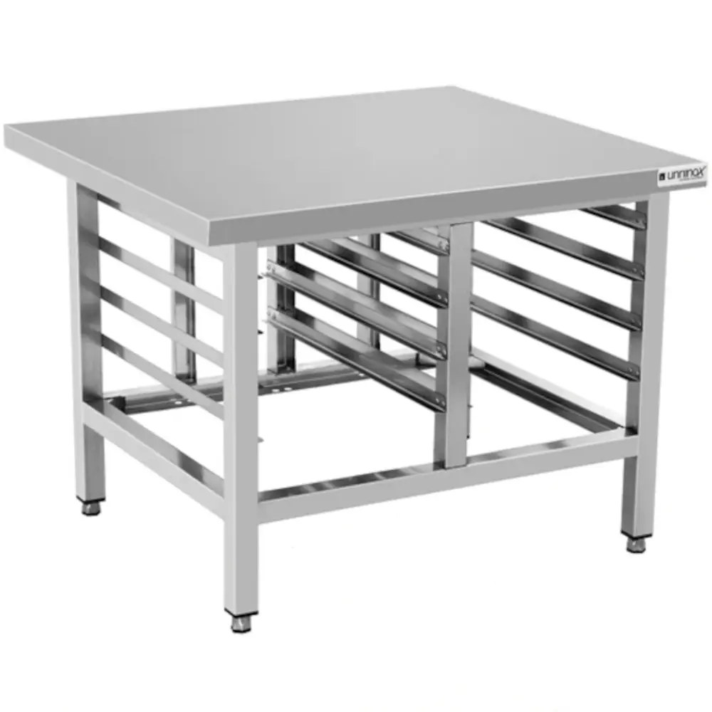 Unninox Werktafel | Rvs | 2 Draaideuren | 700x700x850(h)mm