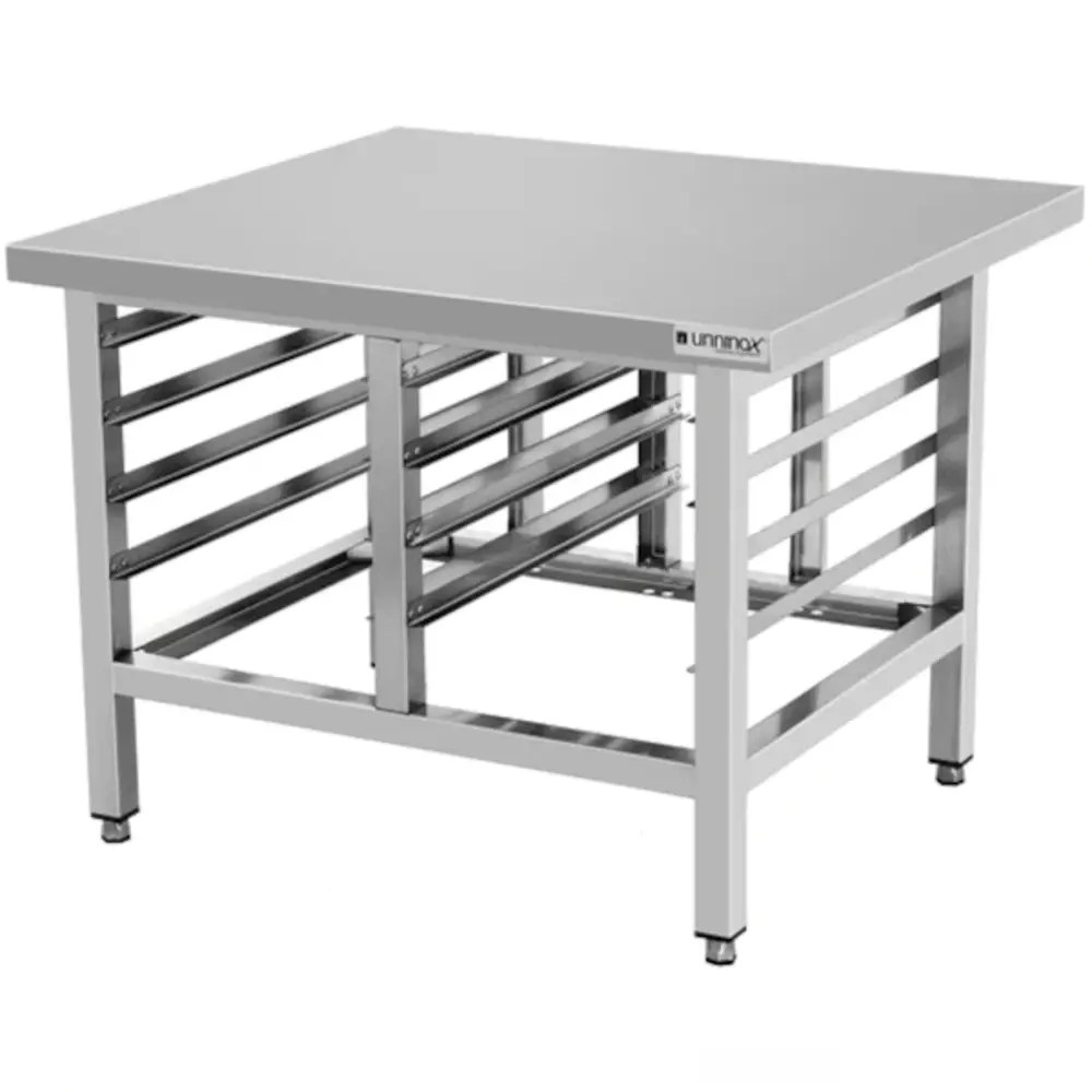 Unninox Werktafel | Rvs | 2 Draaideuren | 700x700x850(h)mm
