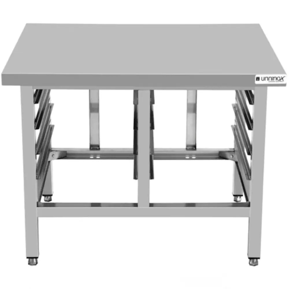 Unninox Werktafel | Rvs | 2 Draaideuren | 700x700x850(h)mm
