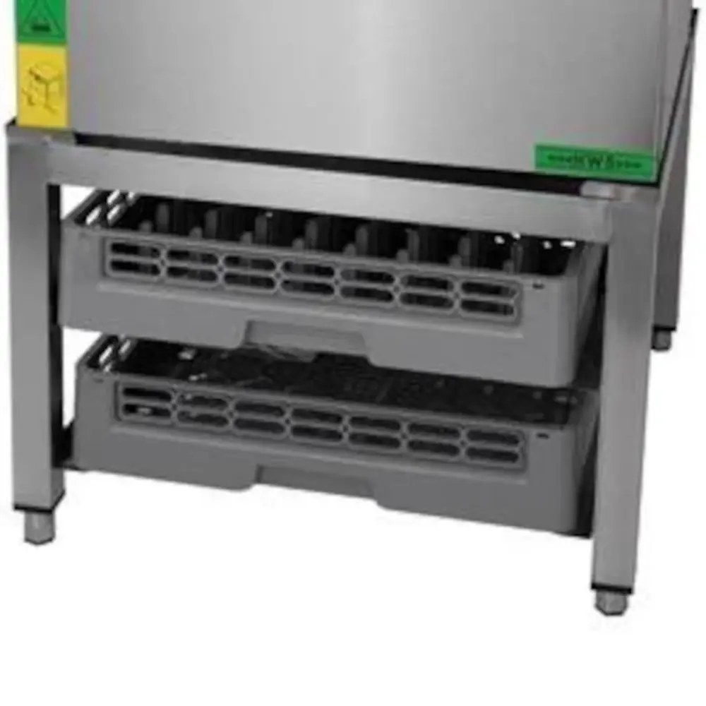 Unninox Rvs Onderstel Vaatwasser | Cap. 2x 500x500mm Korf | 610x610x400(h)mm