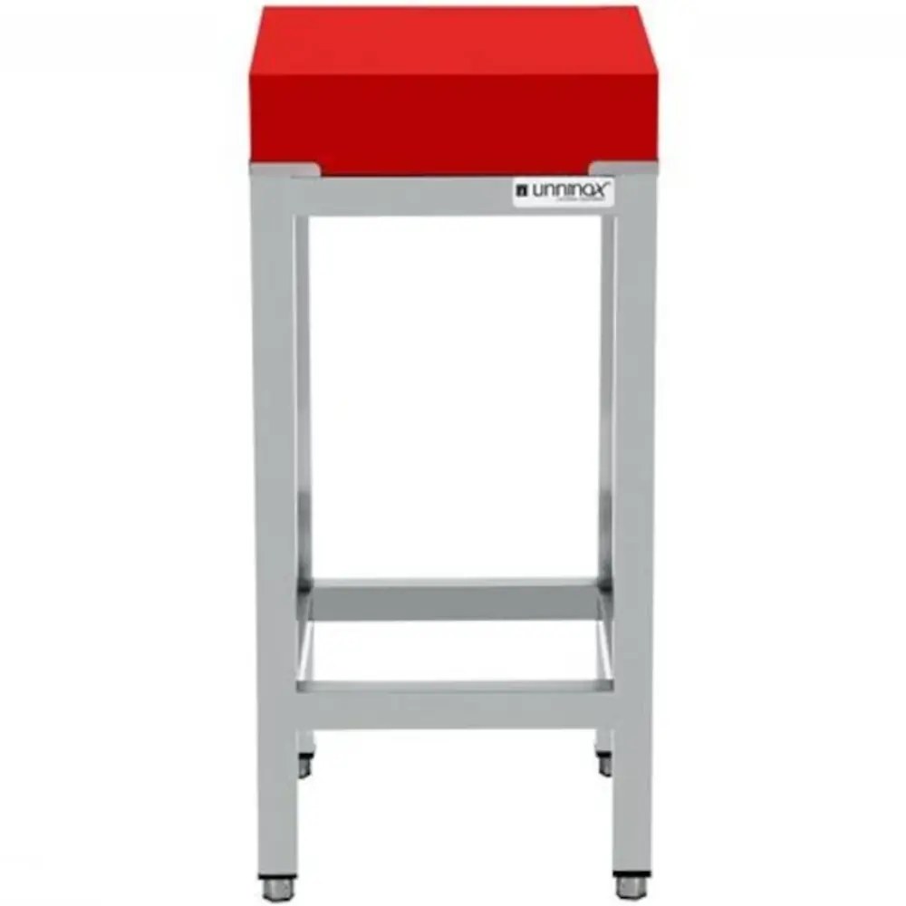 Unninox Hakblok | Rvs/polyethyleen | Blokdikte 100mm | Gelast | 400x400x850(h)mm
