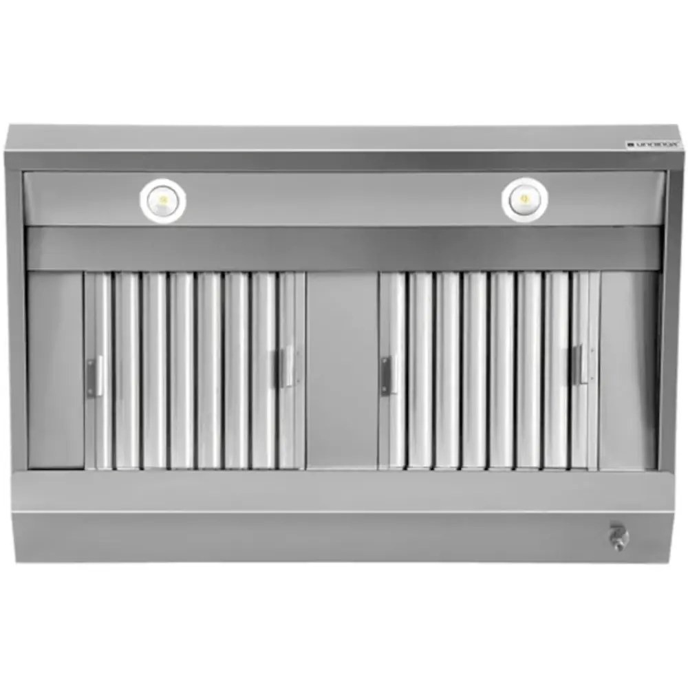 Unninox Afzuigkap | Schuin Model | Verlichting | 1200x700x400(h)mm