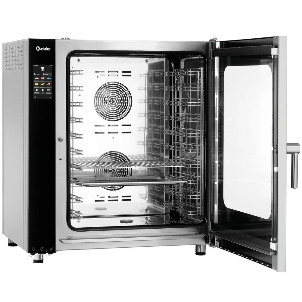 Bartscher Combisteamer | Silversteam2 | Elektrisch | 10 Niveaus (1/1 Gn) | 50°c/300°c | 17.4kw (400v) | Touchscreen | 905x840x1055(h)mm
