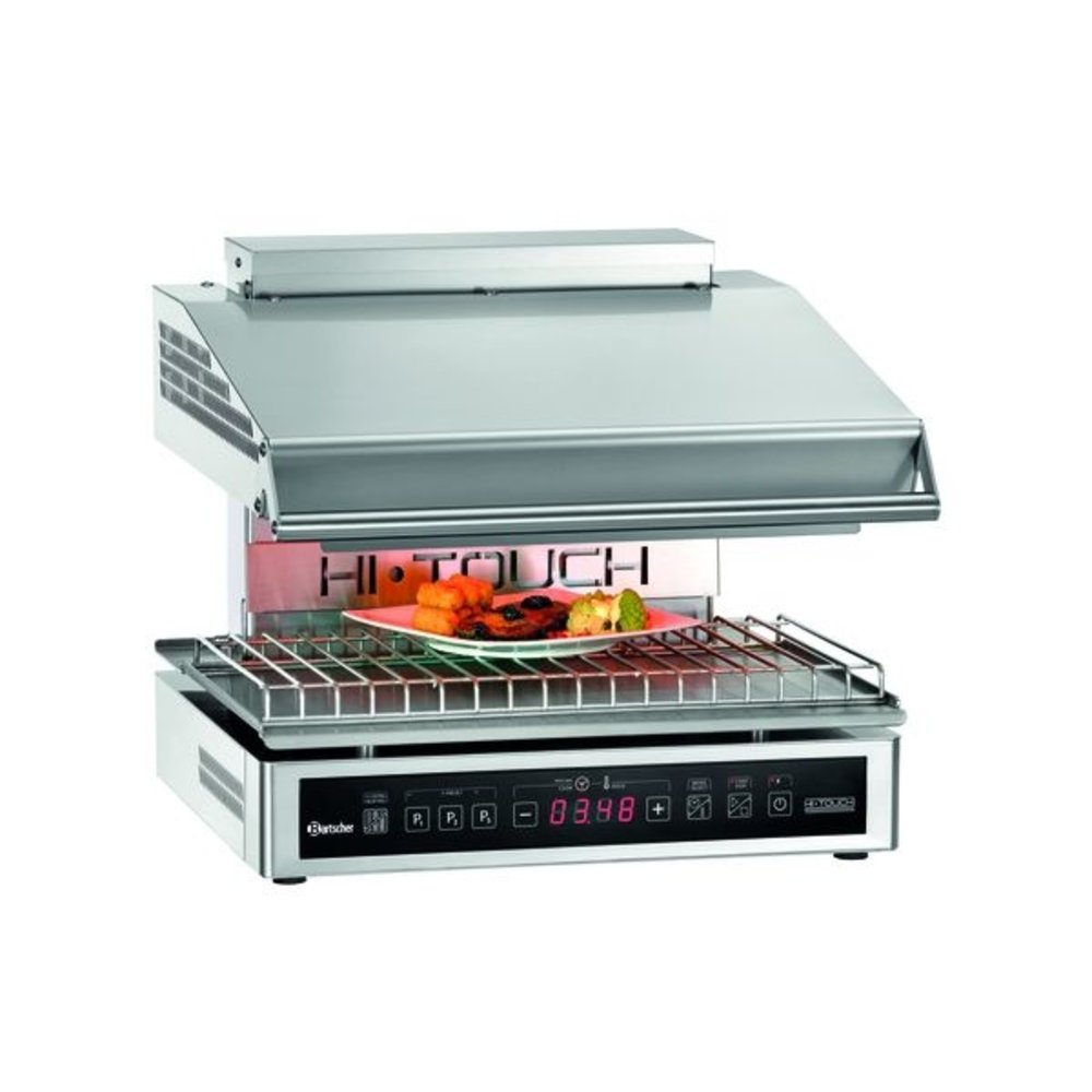 Bartscher Salamander | Elektrisch | Hi-light Lift Premium | Rvs | 4.5kw | Infrarood Warmtestraler | 585x600x515(h)mm