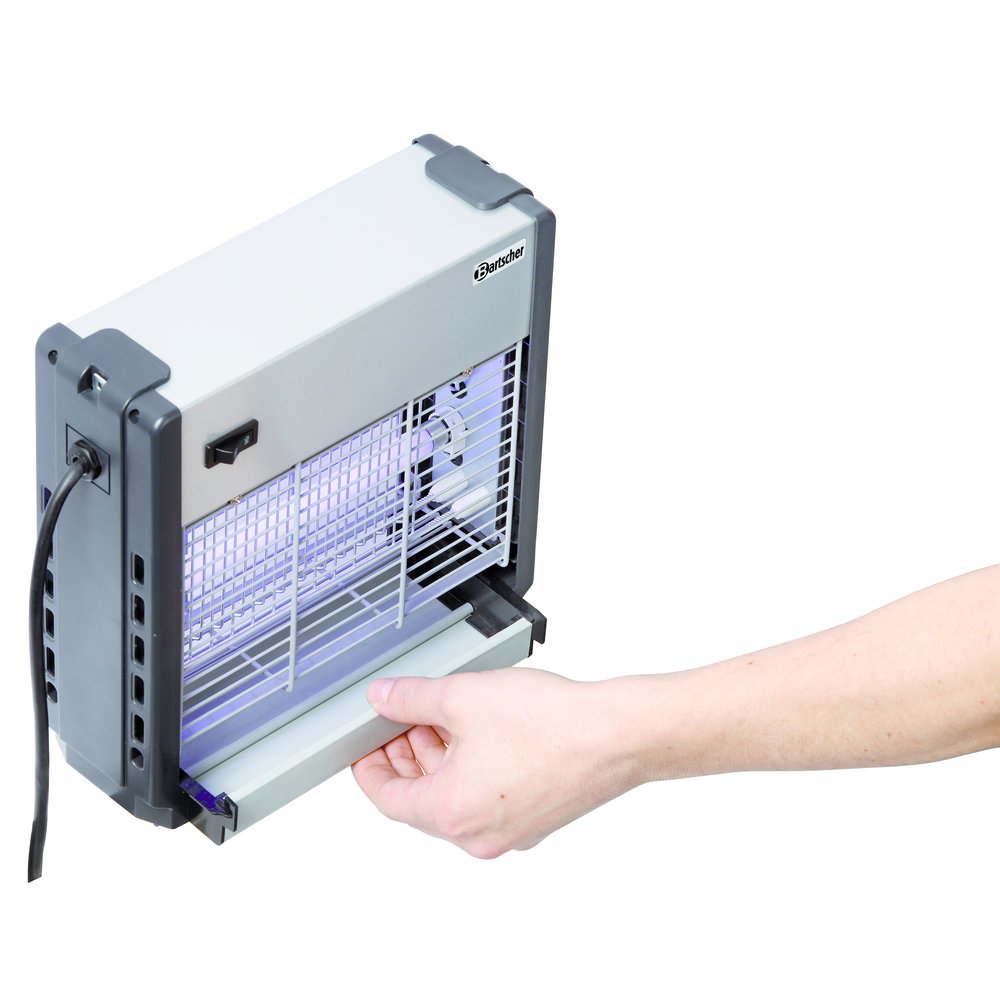 Bartscher Insectenverdelger | Zilver | Iv-22 | 2x 6W Uv-a TL Buizen | 230v | 265x95x265(h)mm