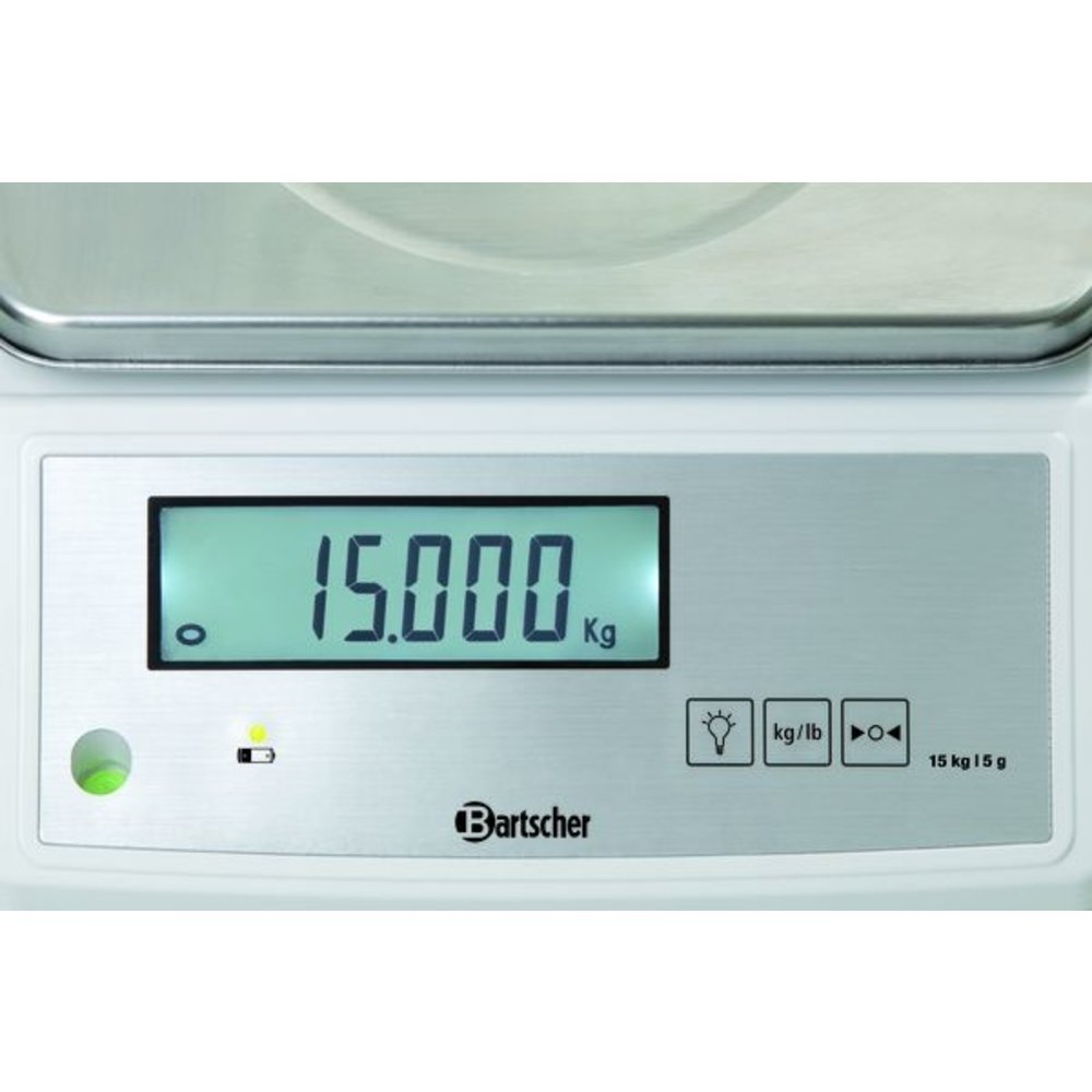 Bartscher Keukenweegschaal | 230v | 15kg/5g | 280x330x125(h)mm
