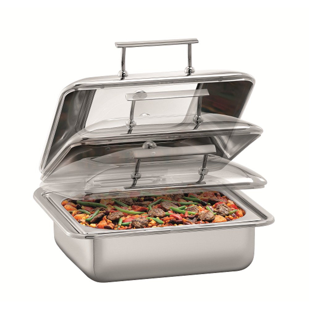 Bartscher Chafing Dish Flexible 5,2l | 2/3 GN | Verhitting Door Vlakke Inductie of Glas Keramische Ingebouwde Kookplaat | 405x425x205(h)mm